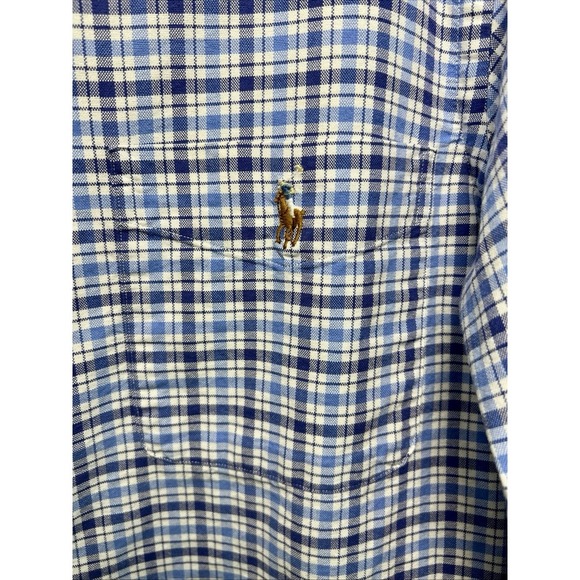 Ralph Lauren Plaid Long Sleeve Cotton Pony Logo Button Down Shirt Men's Size XL - Picture 4 of 9